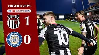 Grimsby Town 1 v Stockport County 0  Highlights [upl. by Lah]