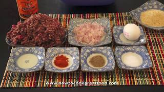 Homemade Juicy Burger Patties Recipe  Super Fast amp Tasty Beef Hamburger Patty [upl. by Asatan]