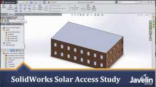 SolidWorks 2014 Tutorial  Solar Access Study [upl. by Ynohtnanhoj]