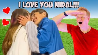 Salish amp Nidal KISS ON CAMERA Jordan Matter is MAD Guess Youtuber by Song [upl. by Rena]