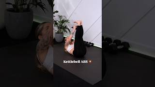 Killer Kettlebell ABS workout 🏋🏼‍♀️ absworkout [upl. by Nyre]