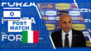 Le parole del CT Spalletti  IsraeleItalia 12  Nations League 202425 [upl. by Esirtal]