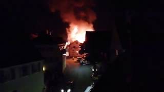 Großbrand in Teningen 1 14092018 2122 [upl. by Chaille]