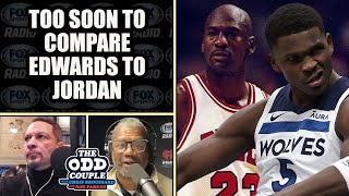 Anthony Edwards on Michael Jordan Comparisons quotI want it to stopquot  THE ODD COUPLE [upl. by Luben298]