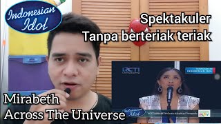 Guru Vocal Komentar MIRABETH  ACROSS THE UNIVERSE INDONESIAN IDOL 2020 TOP 9 [upl. by Cleve]