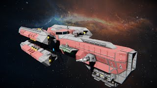 TyrantClass Corvette  Space Engineers Ship Review [upl. by Atinrahs611]