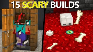 Creating SCARY HORROR World in Minecraft  15 Build Hacks [upl. by Idnak]