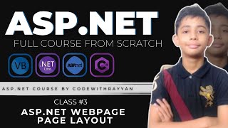 ASPNET Page Layout  ASPNET Tutorial  Class 3  Hindi [upl. by Esilec]