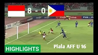 Indonesia U16 vs Filipina U16 80 Hasil Pertandingan Bola Tadi Malam 2972018 [upl. by Nosnehpets]