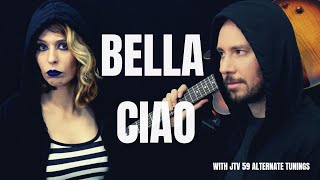 BELLA CIAO  FEMALE METAL COVER  JTV59 ALTERNATE TUNINGS [upl. by Encrata]