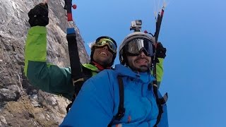 Tandem Speedflying  Schilthorn Switzerland [upl. by Kingdon255]