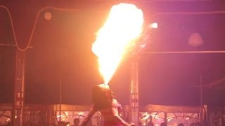 Firebreathing contortion and beatboxing in Limbo [upl. by Ardnaskela721]