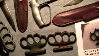 British Trench Knives amp Knuckle Dusters Antique Knife Collection [upl. by Avrom]