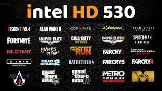 Intel HD Graphics 530  40 Games Tested in 2023  HD 530 Gaming [upl. by Benedicto]