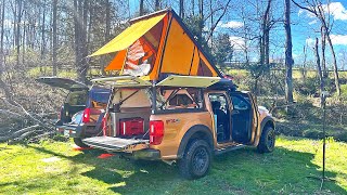 This Ford Ranger is a Home on Wheels with Go Fast Campers Wedge Truck Camper [upl. by Oicneserc474]