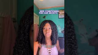 Deep conditioning for hair growth ✨ shorts naturalhair [upl. by Anali66]