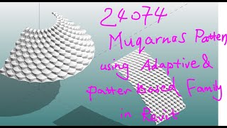 24074  Revit Modeling Exercise  Muqarnas Pattern Using Adaptive and Pattern Based Family [upl. by Kathie]