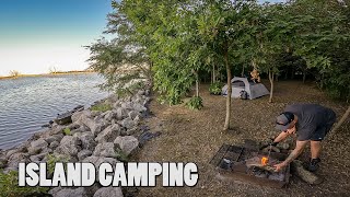 Camping Alone On An Island  Kayak Camping [upl. by Anelhtak]