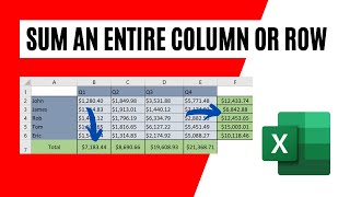 How To Sum Columns in Excel 2 Easy Methods [upl. by Annahsal]