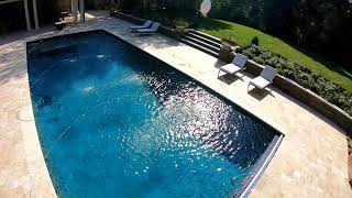 Custom Rectangle Inground Pool with Automatic Pool Cover  Town amp Country Pools [upl. by Anhaj]