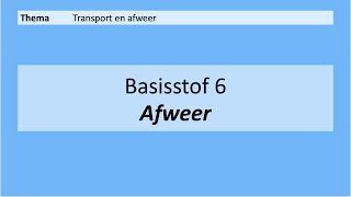 VMBO 4  Transport en afweer  Basisstof 6 Afweer  8e editie [upl. by Ellita]