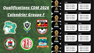 ⚽️Calendrier Groupe F Côte dIvoire🇨🇮 Gabon🇬🇦 Gambie🇬🇲  QUALIFICATIONS COUPE DU MONDE 2026🏆 [upl. by Keegan]