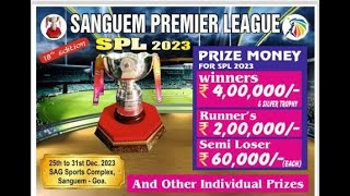 SPL 2023 Goa  Sanguem Premier League 2023  Day 1 [upl. by Meggi]