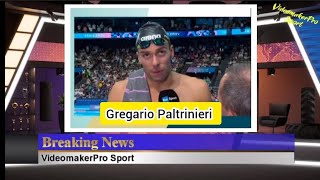 Olimpiadi Parigi Gregorio Paltrinieri medaglia dargento 1500m stile libero intervista [upl. by Esmeralda508]