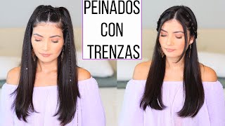 IDEAS DE PEINADOS CON TRENZAS FÁCILES Y RÁPIDOS PARA CABELLO LARGO  Bessy Dressy [upl. by Adnorrahs]