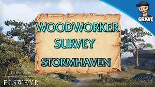 Woodworker Survey Stormhaven  Elder Scrolls Online  ESO PS4 [upl. by Anialem6]