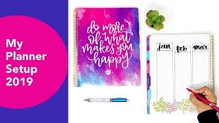 Planner set up 2019 with free printable [upl. by Orual]