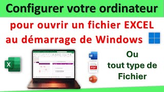 Ouvrir Automatiquement un fichier Excel au Démarrage de Windows – Tutoriel facile  👍 [upl. by Feinstein]