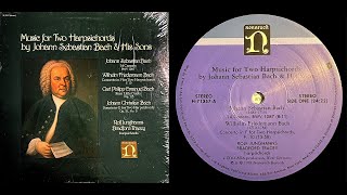 Music For Two Harpsichords By Johann Sebastian Bach amp His Sons  Nonesuch H71357 [upl. by Jacqui882]