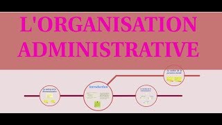 LORGANISATION ADMINISTRATIVE [upl. by Cain592]