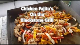 Fajitas on the Griddle Blackstone 17quot Table Top Griddle [upl. by Lehsreh323]