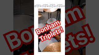 John Bonham Triplet Fill drummer drums shorts [upl. by Nosittam]