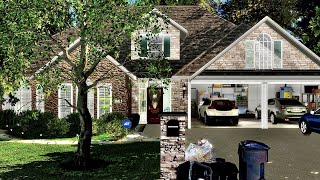 REALISTIC FAMILY SUBURBAN HOME in The Sims 4 GROWING TOGETHER [upl. by Aiden116]