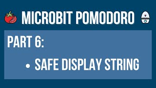 Part 6 Safe display string [upl. by Aima]