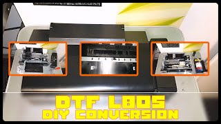 DTF Conversion from Epson L805 printer DIY full tutorial [upl. by Chapel]