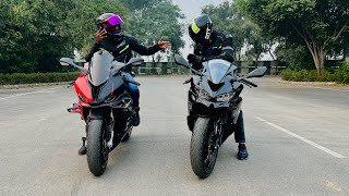 Kawasaki Zx4R Vs Bmw S1000RR  Isne To Yamaha R15 ki Yad Dila Di🤣 [upl. by Ernestus]