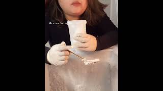 Freezer Frost In A Cup iceeatingasmr freezerfrost [upl. by Hurlow]