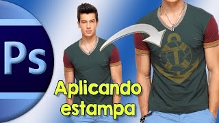 Como aplicar estampa na camiseta  Tutorial Photoshop para iniciantes  FÁCIL [upl. by Aoniak148]