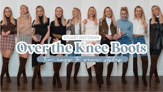 How to Style Over the Knee Boots  10 LOOKS [upl. by Meensat]