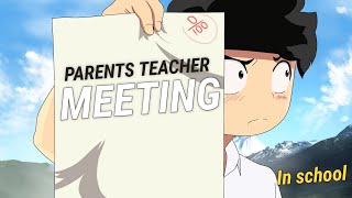 Exam Result  Indian Parents Teacher Meeting  PTM  School times  storytime animation hindi [upl. by Herbert]