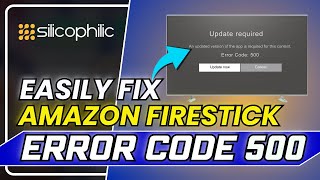 Fix Firestick Error Code 500 Quick amp Easy Troubleshooting Guide [upl. by Nnaacissej]