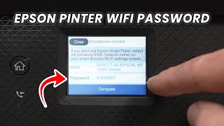 Find The WiFi Password of Your Epson WorkForce WF2960 amp WF2860 [upl. by Hannaj]