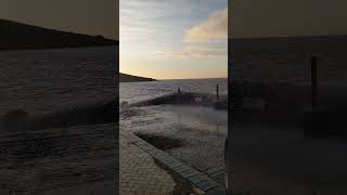 High Tide at Whitmore Bay Barry Island [upl. by Ardie]