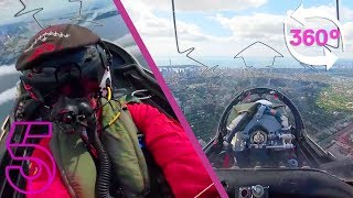 360° Cockpit View of The Red Arrows in Toronto Canada  Red Arrows Take America  Channel 5 [upl. by Volnay761]