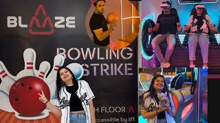 Blaaze Bowling and Gaming zone Mall of Faridabad  Akash amp Niharika  Bowling Faridabad  Faridabad [upl. by Norse]