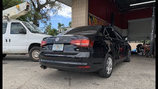 2017 Volkswagen Jetta Custom exhaust sound POPS A LITTLE [upl. by Silden]